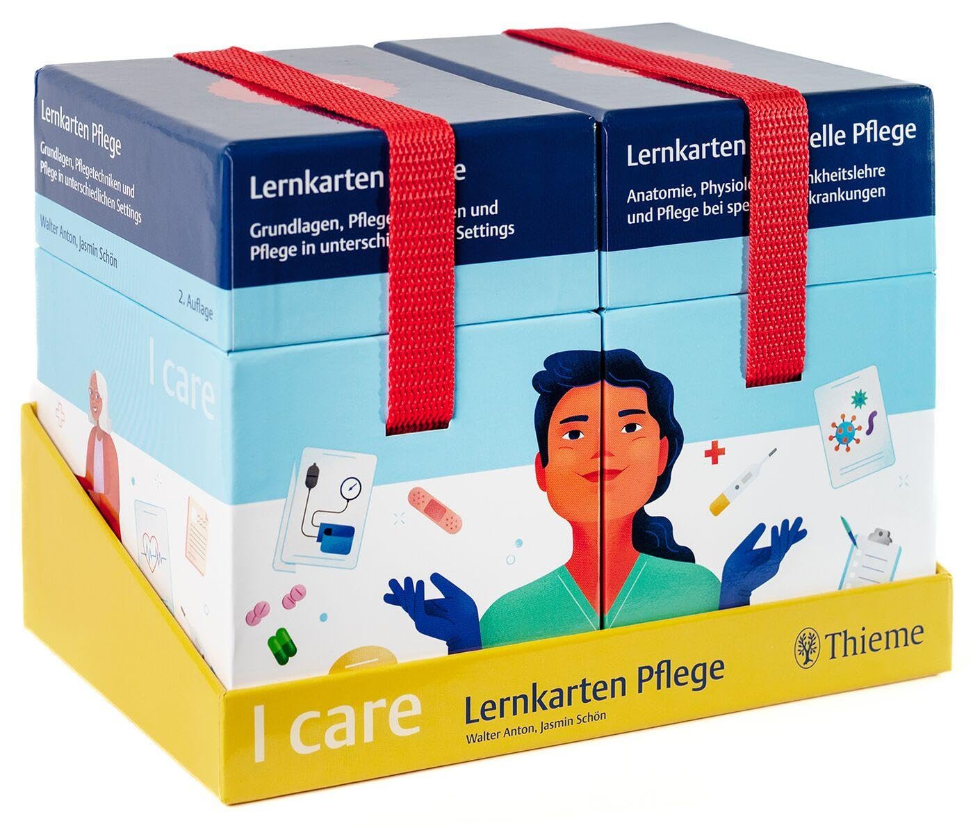 Schön, Jasmin: I care Lernkarten Pflege - Set (im Schuber)