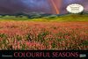 Colourful Seasons 2022: Großer Foto-Wandkalender mit Bildern von Jahreszeiten in der Natur. Edler schwarzer Hintergrund. PhotoArt Panorama Querformat: 58x39 cm.