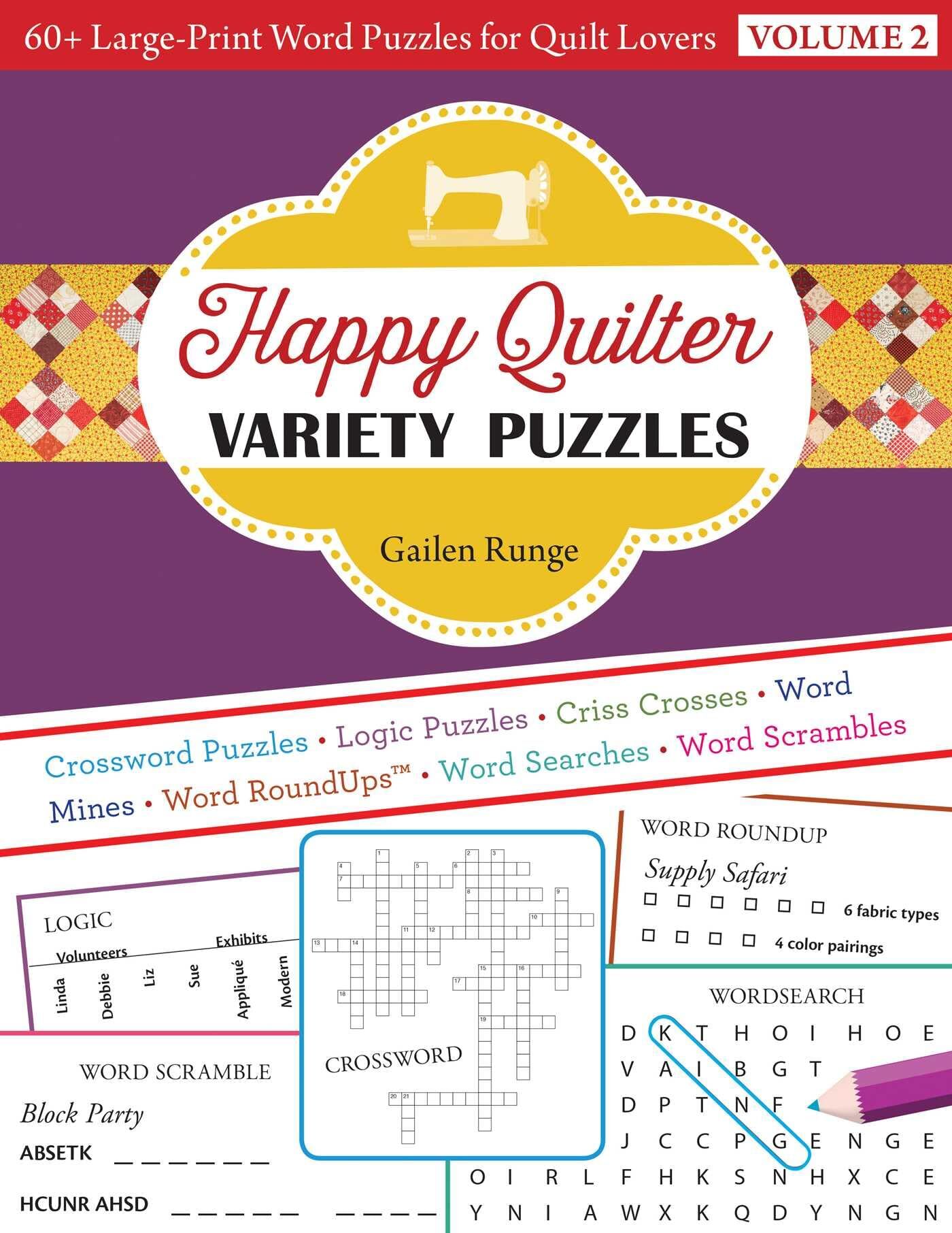 Happy Quilter Variety Puzzles Volume 2 - Print-On-Demand Edition