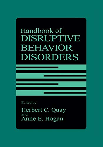 Handbook of Disruptive Behavior Disorders