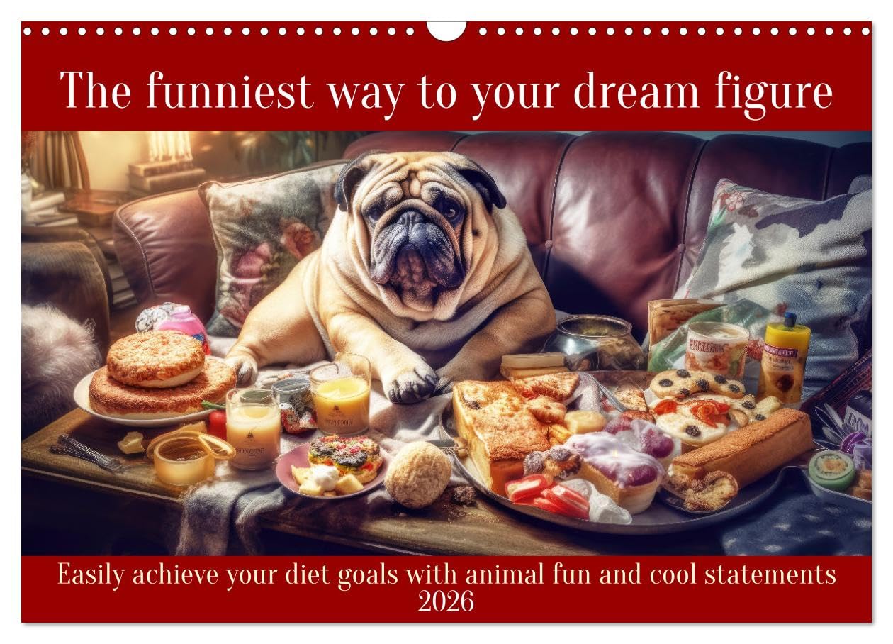 The funniest way to your dream figure (Wall Calendar 2026 DIN A3 landscape), CALVENDO 12 Month Wall Calendar: Easily achieve your diet goals with animal fun and cool statements