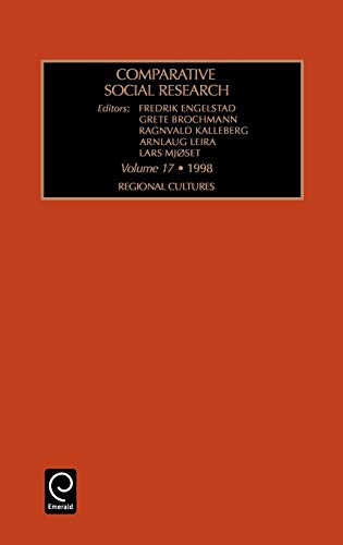 Comp Soc Res V17: Regional Cultures (Comparative Social Research, Band 17)