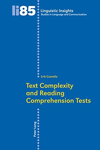 Text Complexity and Reading Comprehension Tests (Linguistic Insights)