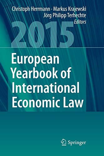 European Yearbook of International Economic Law 2015