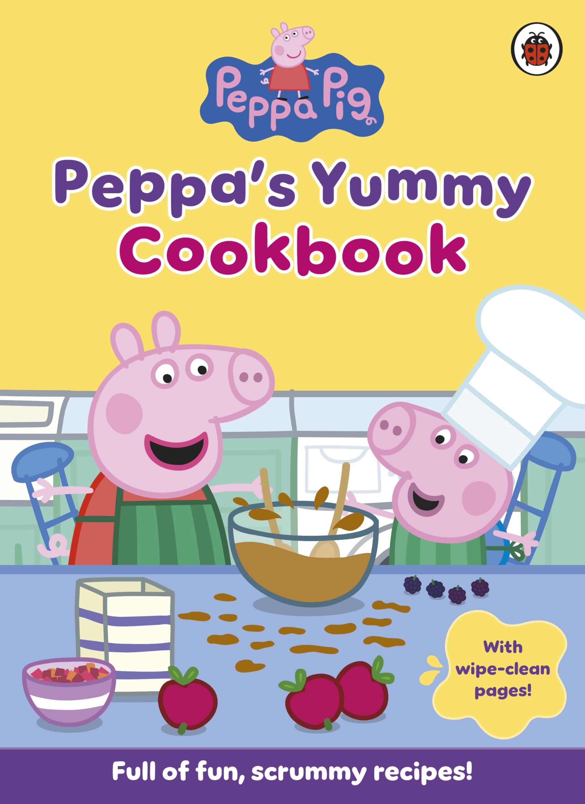 Peppa Pig: Peppa's Yummy Cookbook: A fun and easy recipe book for kids with wipe-clean pages