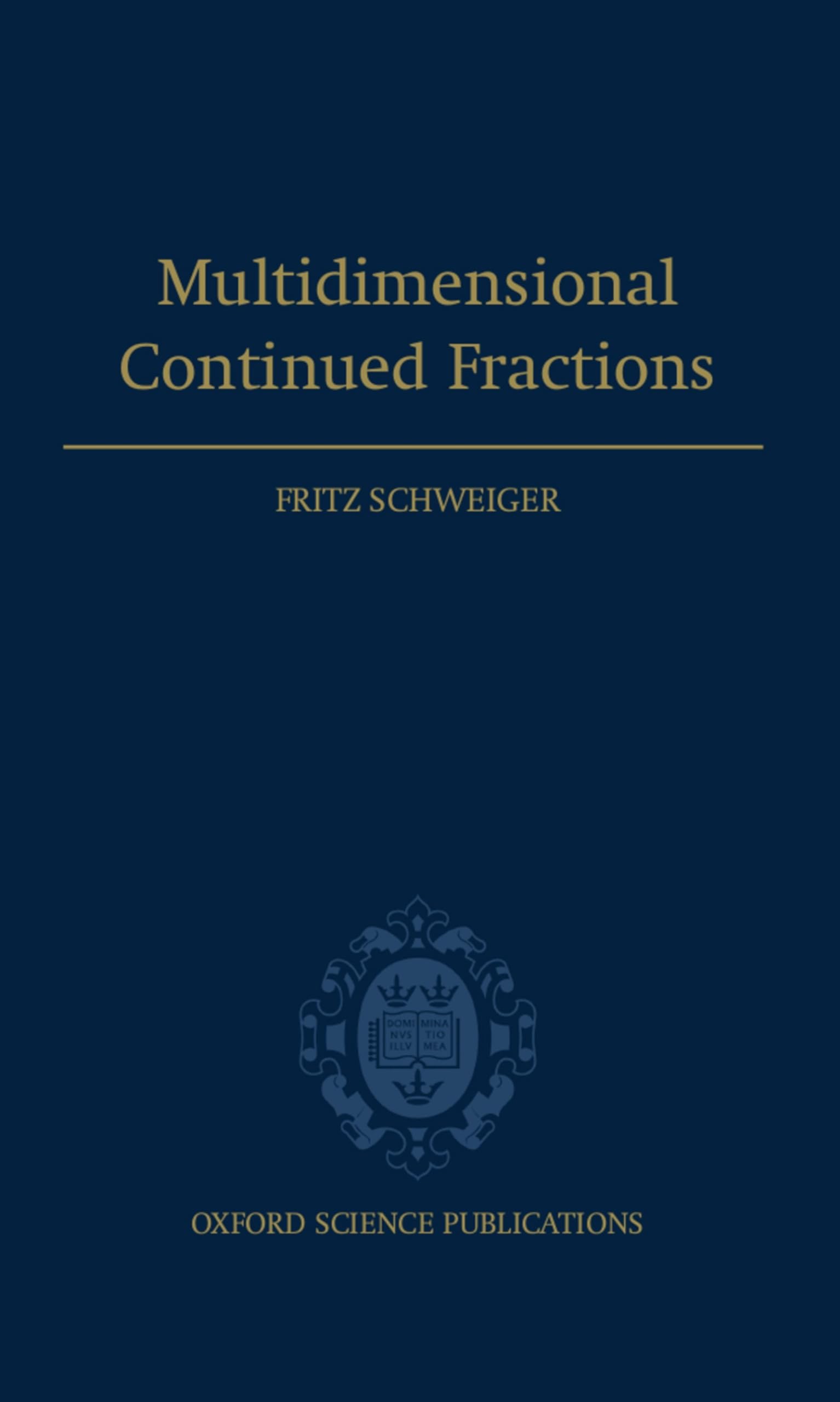 Multidimensional Continued Fractions