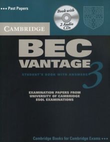 Cambridge BEC Vantage 3 Self Study Pack (Cambridge Books for Cambridge Exams)