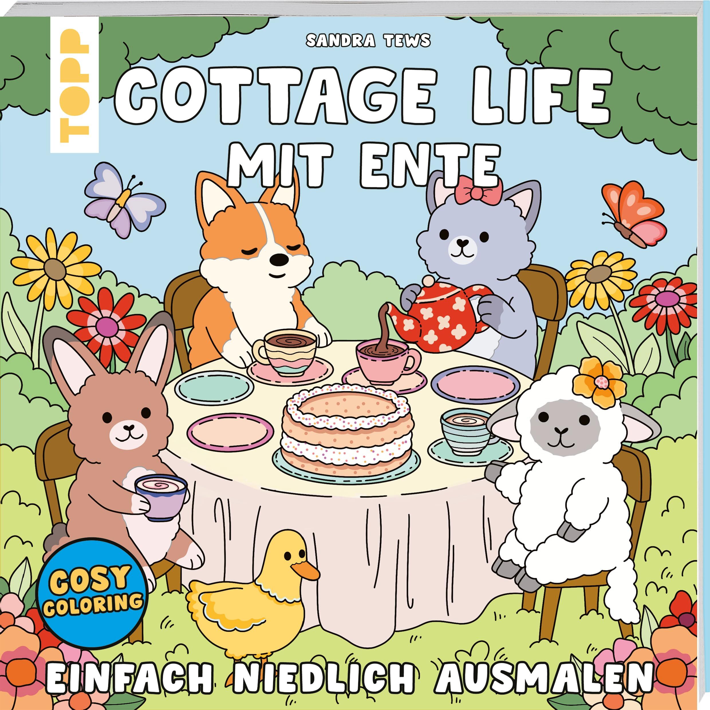 Tews, Sandra: Cosy Coloring - Cottage Life mit Ente
