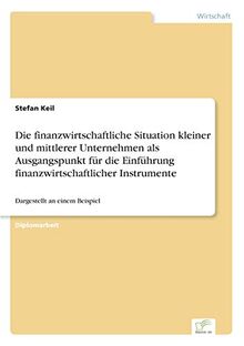Die finanzwirtschaftliche Situation kleiner und mittlerer Unternehmen als Ausgangspunkt für die Einführung finanzwirtschaftlicher Instrumente: Dargestellt an einem Beispiel