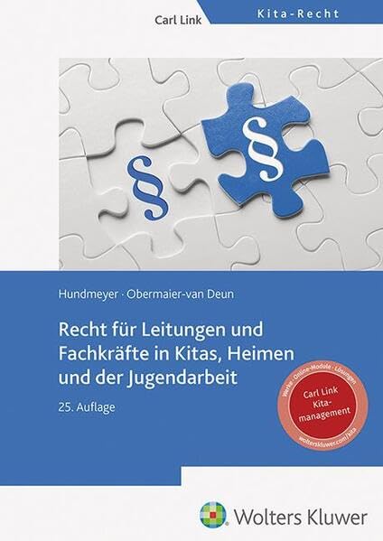 Recht für Leitungen und Fachkräfte in Kitas, Heimen und der Jugendarbeit