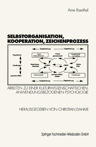 Selbstorganisation, Kooperation, Zeichenprozeß: Arbeiten zu einer kulturwissenschaftlichen anwendungsbezogenen Psychologie