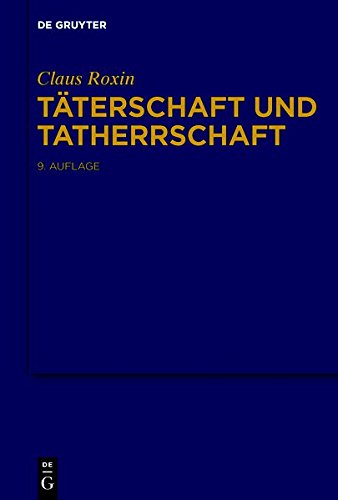 Täterschaft und Tatherrschaft