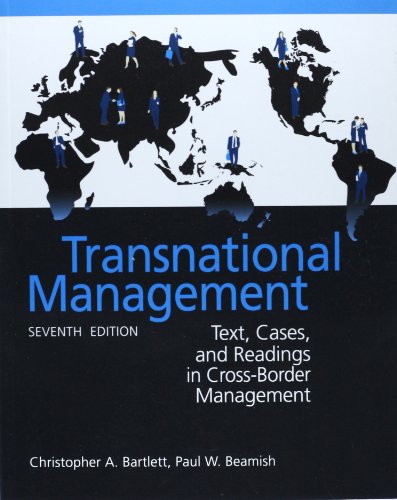 Managing Across Borders: The Transnational Solution von Bartlett