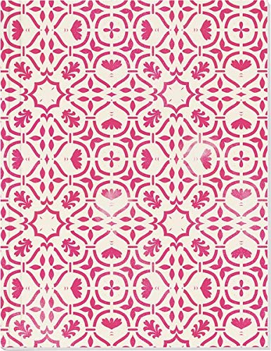 Der Zauber Indiens Großes Notizheft (A5) Motiv Rosa Kaleidoskop