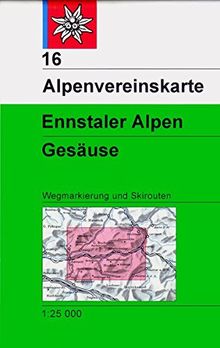 Ennstaler Alpen, Gesäuse: Wege und Skitouren - 1:25.000 (Alpenvereinskarten)