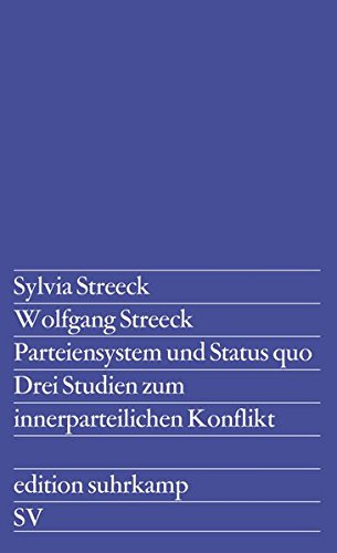 Parteiensystem und Status quo. Drei Studien zum innerparteilichen Konflikt.