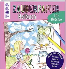 Zauberpapier Malbuch für Mädchen: Entdecke magische Muster und versteckte Motive