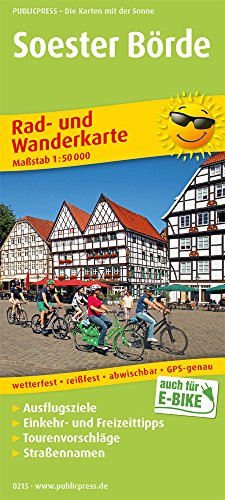 Soester Börde: Rad- und Wanderkarte mit Ausflugszielen, Einkehr- & Freizeittipps, wetterfest, reißfest, abwischbar, GPS-genau. 1:50000 (Rad- und Wanderkarte / RuWK)