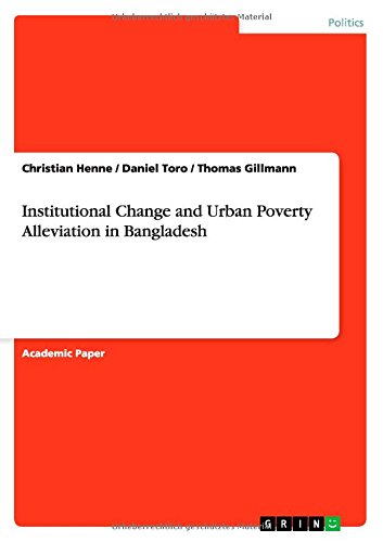 Institutional Change and Urban Poverty Alleviation in Bangladesh