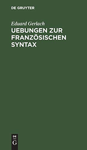 Uebungen zur französischen Syntax