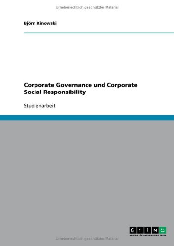 Corporate Governance und Corporate Social Responsibility