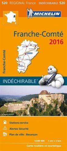 FRANCHE - COMTE 17520 CARTE MICHELIN KAART 2016