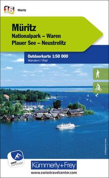 Müritz Nr. 16 Outdoorkarte Deutschland 1:50 000: Nationalpark, Waren, Plauer See, Neustrelitz, water resistant, free Download mit HKF Outdoor App (Kümmerly+Frey Outdoorkarten Deutschland)