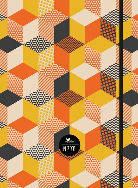 Notizbuch No 76 - Orange Cubes