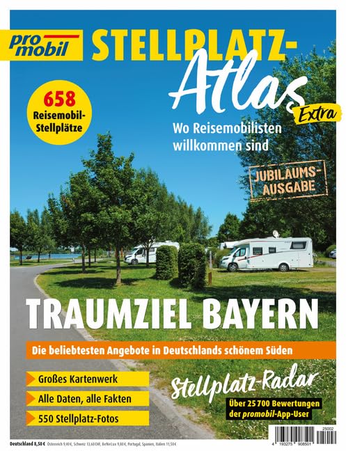 promobil Stellplatz-Atlas 02/2025: Traumziel Bayern