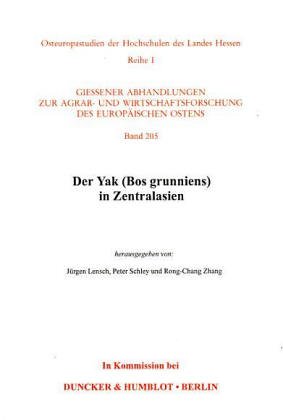 Der Yak (Bos grunniens) in Zentralasien.