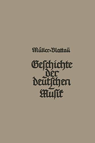Geschichte der Deutschen Musik