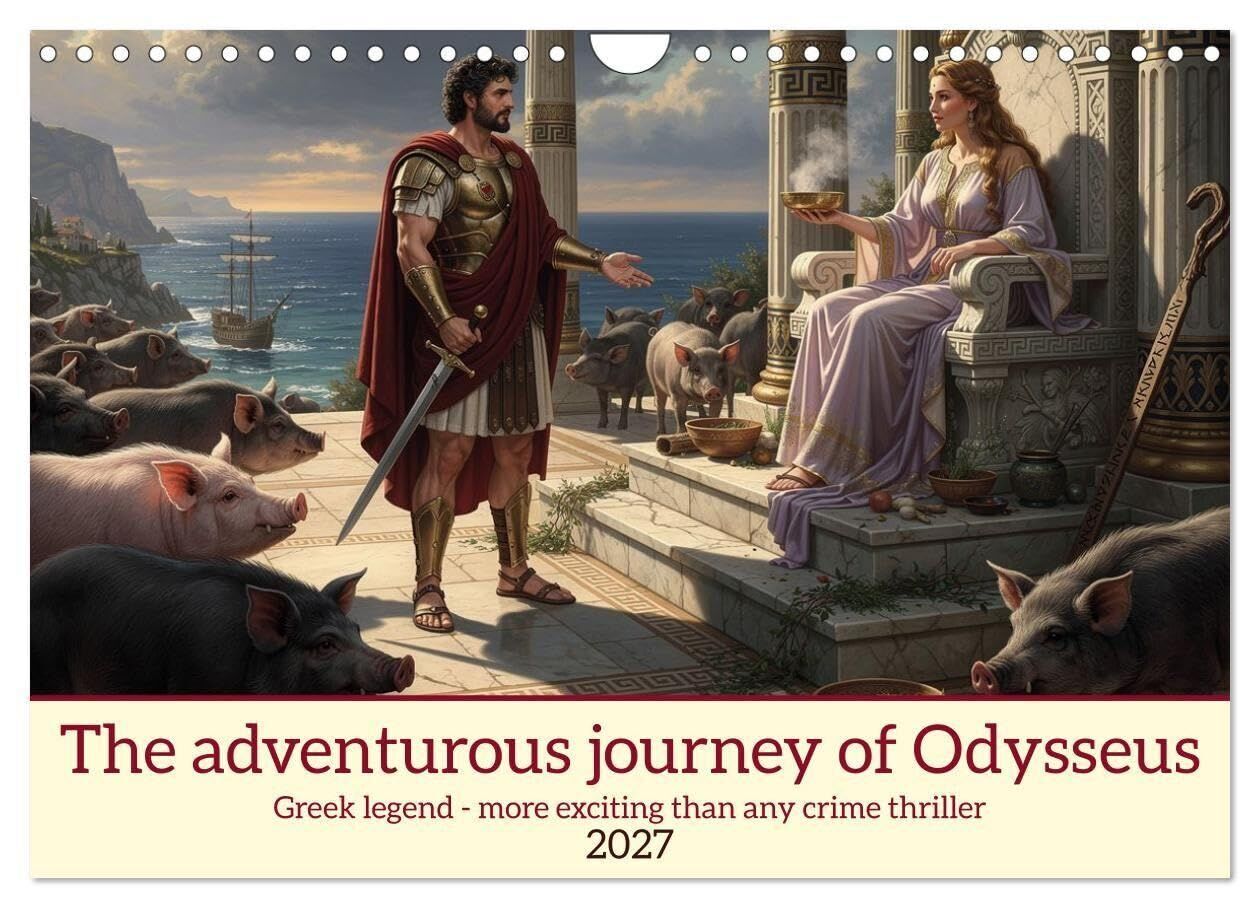 The adventurous journey of Odysseus (Wall Calendar 2027 DIN A4 landscape), CALVENDO 12 Month Wall Calendar