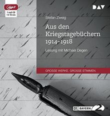 Aus den Kriegstagebüchern 1914-1918: Lesung mit Michael Degen (1 mp3-CD)