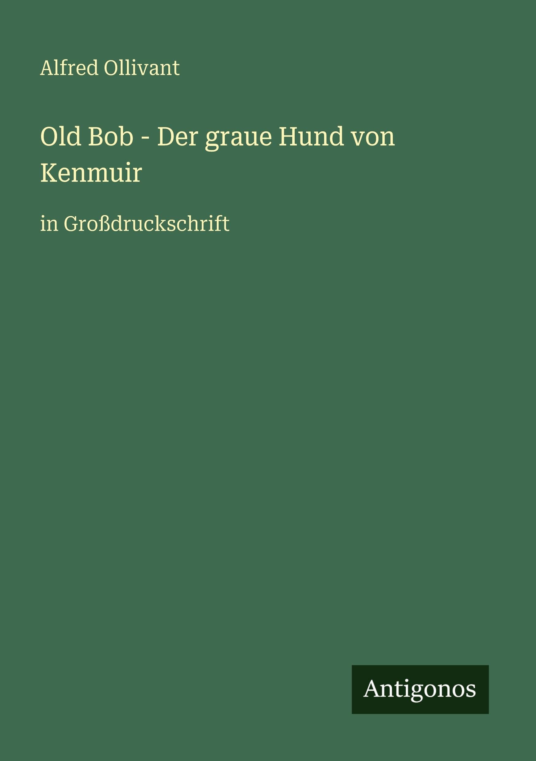 Old Bob - Der graue Hund von Kenmuir: in Großdruckschrift