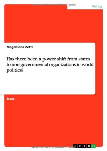 Has there been a power shift from states to non-governmental organizations in world politics?