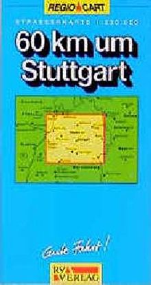 60 km um Stuttgart: 1:200000 (MARCO POLO Länderkarten)