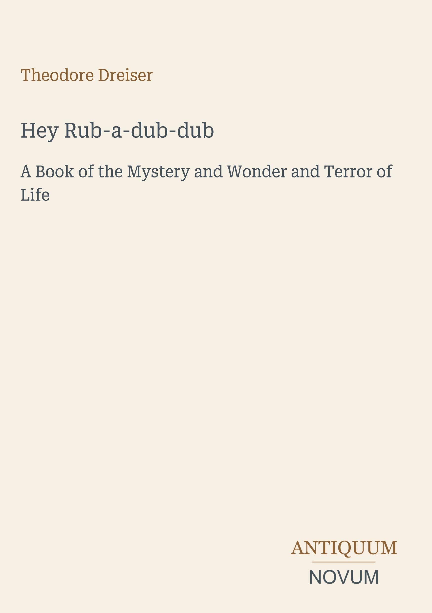 Hey Rub-a-dub-dub