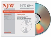 NJW/FPR Audio-CD zum neuen Unterhaltsrecht: Rechtsstand: Januar 2008