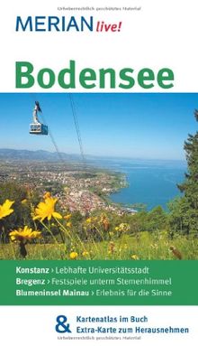 Bodensee: Mit Kartenatlas im Buch und Extra-Karte zum Herausnehmen (MERIAN live) von Rüdiger Tschacher | Buch | Zustand sehr gut