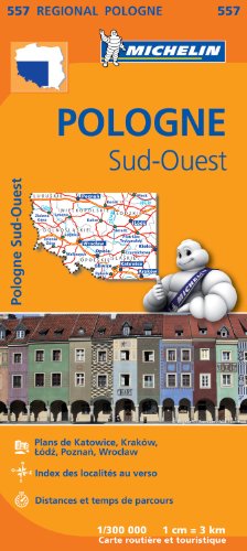 POLOGNE SUD - OUEST 11557 CARTE ' REGIONAL ' MICHELIN KAART