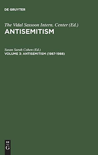 Antisemitism. An Annotated Bibliography: (1987-1988): BD 3