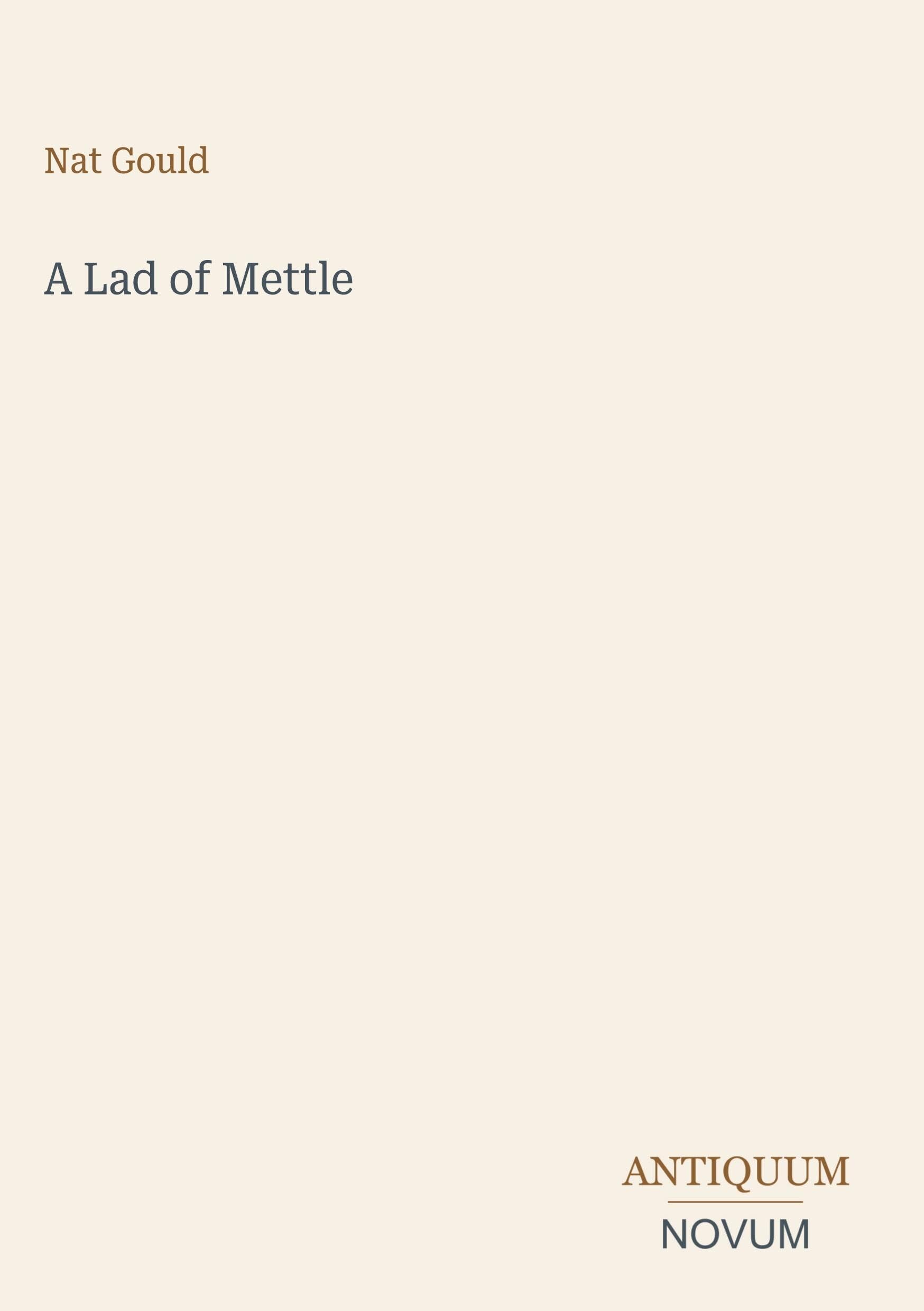 A Lad of Mettle