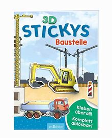 3D-Stickys Baustelle: Kleben überall! - Komplett ablösbar!