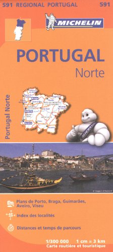 PORTUGAL NORTE 11591 CARTE ' REGIONAL ' MICHELIN KAART