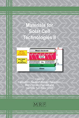 Materials for Solar Cell Technologies II (Materials Research Foundations, Band 103)