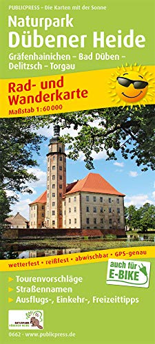 Naturpark Dübener Heide, Gräfenheinichen - Bad Düben - Delitzsch - Torgau: Rad- und Wanderkarte mit Ausflugszielen, Einkehr- & Freizeittipps, ... 1:60000 (Rad- und Wanderkarte / RuWK)