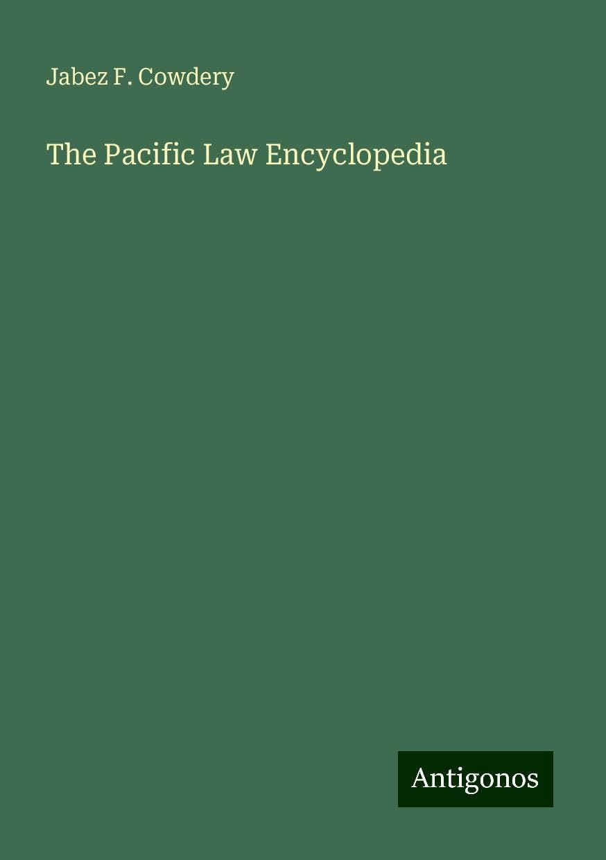 The Pacific Law Encyclopedia
