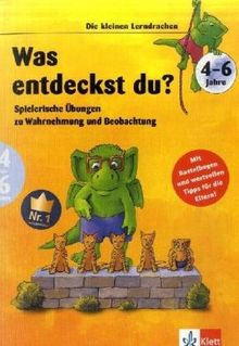 Die kleinen Lerndrachen: Was entdeckst du? Spielerische Übungen zu Wahrnehmung und Beobachtung. Vorschule 4-6 Jahre. Mit Bastelbogen und wertvollen ... wertvollen Tipps für die Eltern! Vorschule