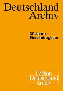 Deutschland Archiv: 30 Jahre Gesamtregister (German Edition)