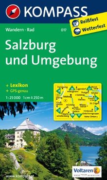 Salzburg und Umgebung 1 : 25 000: Wanderkarte mit Kurzführer und Radwegen. GPS-genau